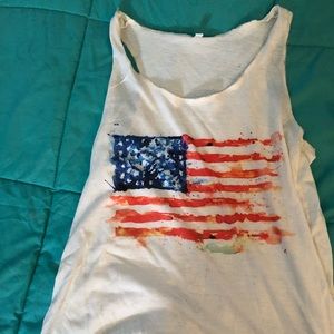 American flag tank